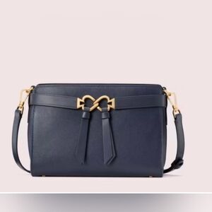 kate spade Navy Leather Crossbody with COA